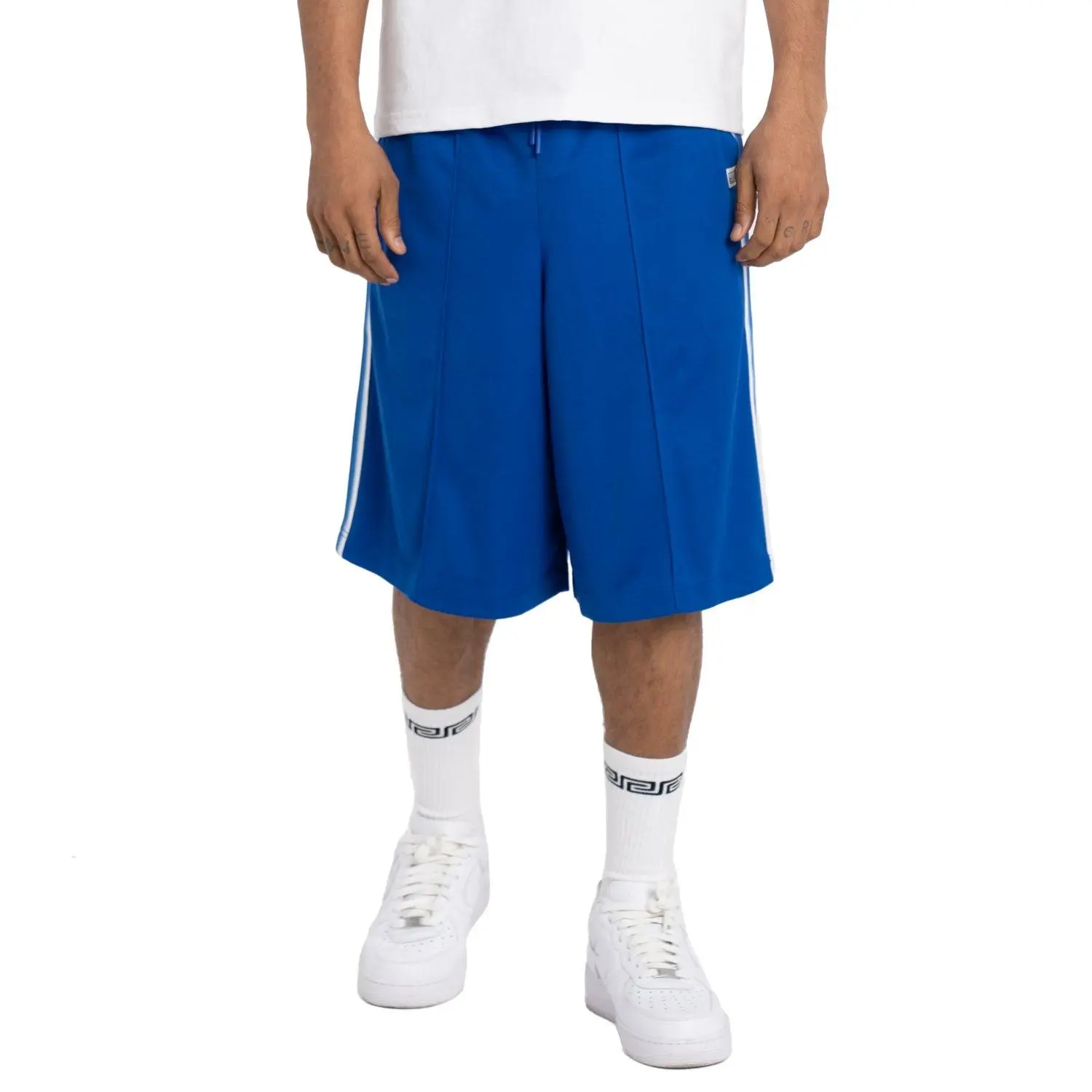 Pro Club Men's Comfort Sunset Track Shorts - Pro Clubs Branded Bottoms, Classic Style, All Seasons, Cool or Warm Weather, Branded Metal Debossed Eyelets, Elastic Waist, Loose-Fitting, Sunset Track Stripe, Synthetics, Woven Label On Rear Pocket, Athletic