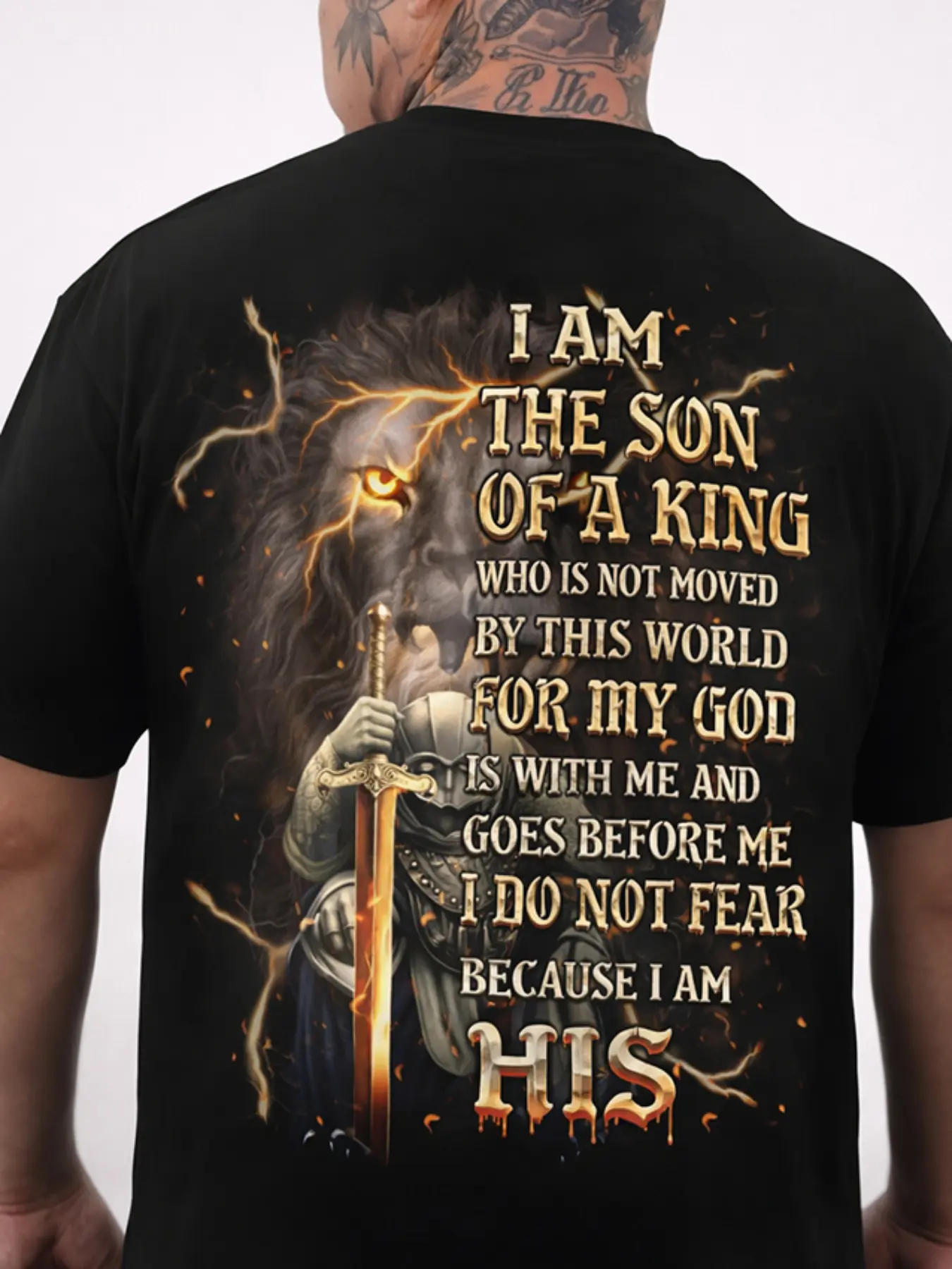 Plus Size Men's Christian Faith T-shirt - Cotton Y2K Street Style, God's Choice, Jesus Print, Suitable for Church, Casual Wear and Christian Gifts - Machine Washable Crew Neck Short Sleeve, Faith-based Fashion, Hip Hop Street Style, Men's Gift Idea