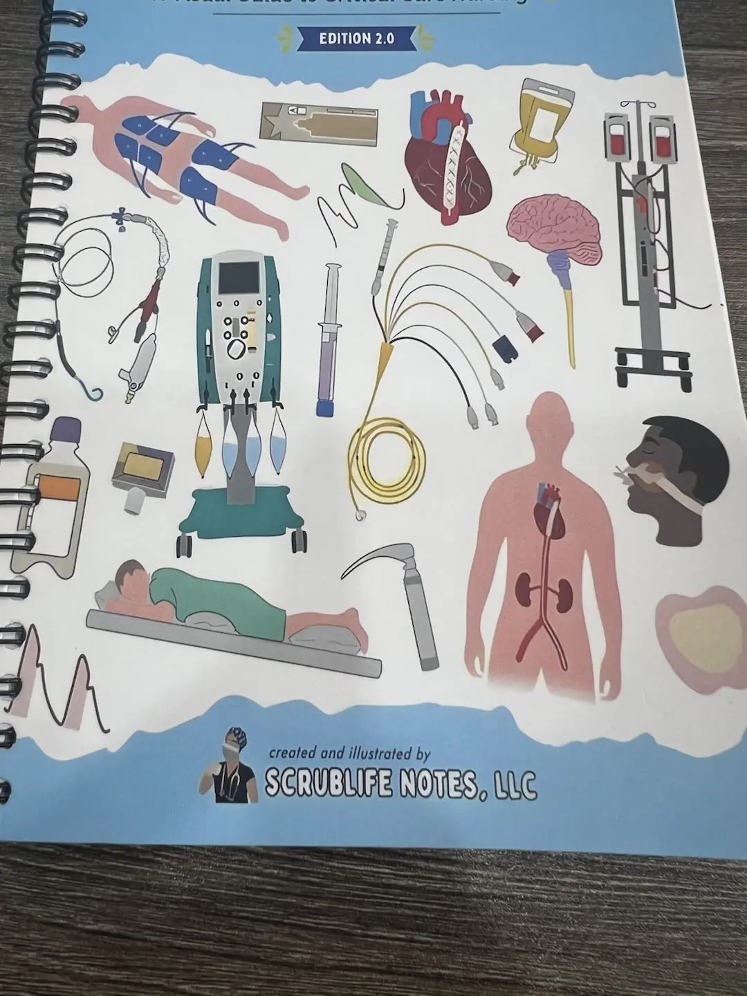 A Visual Guide to Critical Care Nursing Spiral Bound
