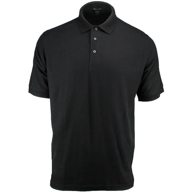 River's End Mens Ezcare Sport Short Sleeve Shirt Golf Casual Casual - Black