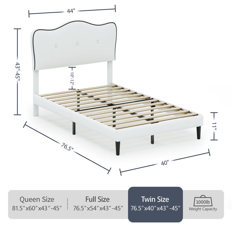 TryLazy Princess Pink Velvet Cloud Bed Frame No MATTRESS Modern Style No Box Spring Needed Zero Noise Easy Assembly Twin Full Queen Sizes