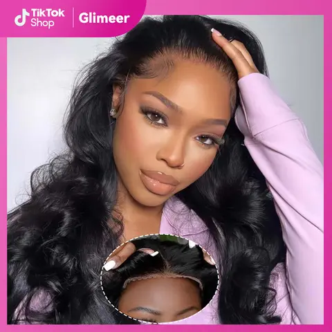 Glimeer Body Wave 5x5 Wear And Go Glueless Wigs Human Hair Pre Plucked Pre Cut HD Lace Closure Wigs Human Hair For Women 180% Density No Glue Ready To Wear And Go Frontal Wigs For Beginners #HolidayHaul