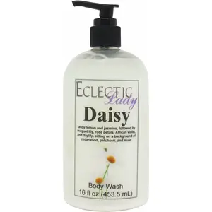 Daisy Liquid Pearl Body Wash, 3 in 1 Use for Bubble Bath, Hand Soap & Body Wash