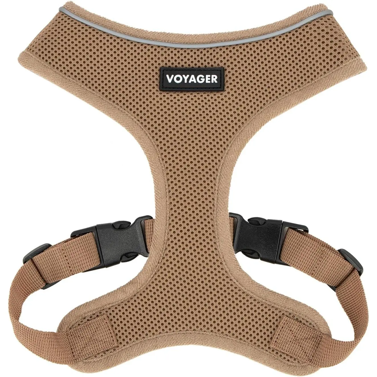Voyager AeroLite No Pull Mesh Dog Harness - Lightweight Soft Breathable Chest Coverage, Reflective Stitching, Adjustable Straps for Walking Running Training - Heavy Duty, Durable by Best Pet Supplies