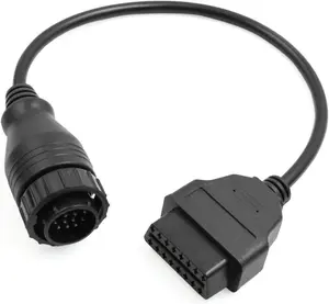 Pin to  Pin OBDII OBD Diagnostic Adapter Connector Cable Tool for Reading Diagnostics Info from Scanner for MercedesBenz Automotive Parts