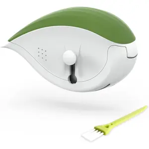 3-in-1   Mincer Roller  Slicer, Leaf Stripper, Scraper- Retractable for Safe Storage, Detachable for Easy Cleaning, 4  Stainless Steel , Soft-touch Handle