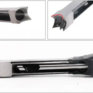 Square Hole Drill Set - 4pc/6pc Woodworking & Gardening Tool Kit with Open Keyhole, Salad Drilling Function, Multiple Bits