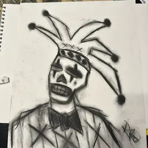 Joker charcoal Art by Rahkstar