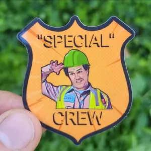 Crew Stickers for Pipeline Laptop Construction Hard Hat Stickers - Unique Design for Various Uses