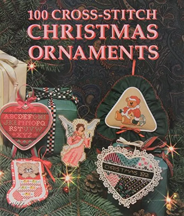 Used Book - 100 Cross-Stitch Christmas Ornaments Crafting Guide by Carol Siegel (Paperback, English) - Holiday Resource for Handcrafters (1 Book)