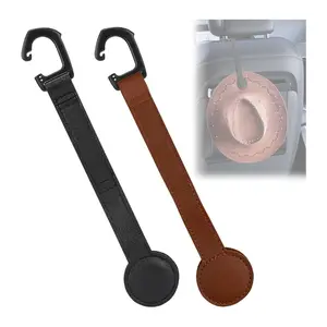 Cowboy Hat Holder for Car | Magnetic Headrest Hat Rack | Truck & Travel Hat Organizer (2 Pack)