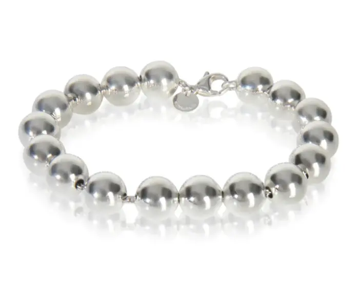 Pre-owned Tiffany & Co. Sterling Silver HardWear Ball Bracelet