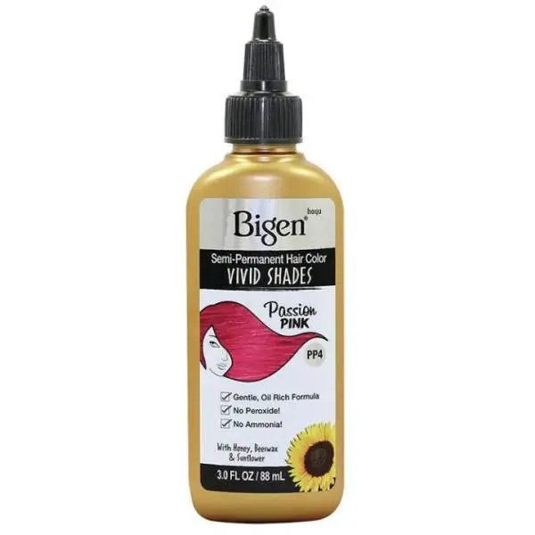 Bigen Semi-Permanent Hair Color - Medium Cherry Brown, 3 oz