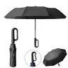 42" x 42" Portable Foldable UV Sunshade Umbrella - Automatic, Windproof, Rainproof, Waterproof, 10-Rib Steel, Loop Buckle, Quick Open, Lightweight All-Weather Umbrella for School, 1-Count for Adults