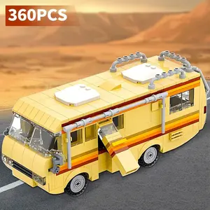 Love Plus Freedom Mobile RV Food Truck Building Blocks Set, STEM Montessori Educational Puzzle, MOC Model, Birthday & Christmas Gifts for Hobby Enthusiasts