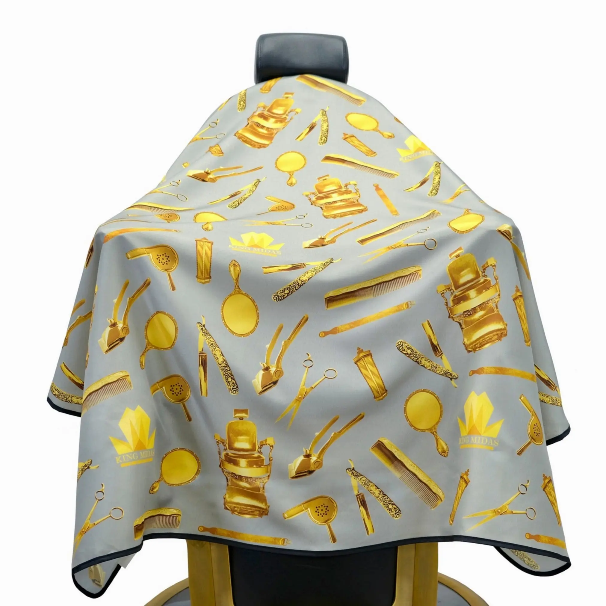 Barber Cape - Ice Gold -  Vintage Cutting Cape
