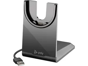 HP Poly 783R6AA USB-A Charging Stand for Focus 2 and Voyager 4300 UC Series headsets