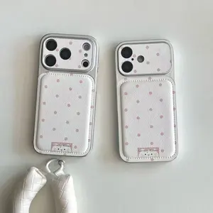 Cute Polka Dot Phone Case for Apple iPhone 17/16/15/14/promax/pro, High-End Fashion Protective Anti-Drop Cover, Stylish and Unique Design, Accessories