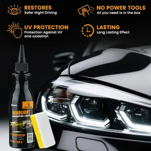 NUAN Vehicle Headlight Repair Wax – Eliminate Fog, Oxidation & Scratches, Get Back Crystal Clear Shine