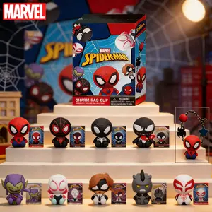 Marvel Spiderman 3D Keychain Blind Bag 1PC Officially Licensed Mystery Anime Figure Keyring PVC Blind Box Backpack Charm Perfect for Collectors Classic Series