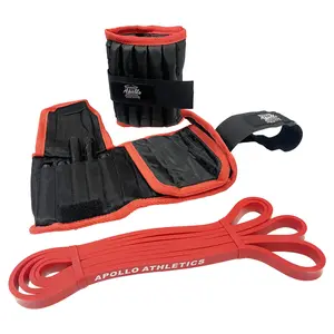 ESB-0.5+AWA-5LB(a Pair), Ankle/Wrist Weights ,Resistance Bands, Pull Up Assist , Eexercise Bands, Long Resistance Bands Set for Working Out, Fitness, Training, Physical Therapy for Men Women Pedal Tension