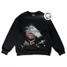 MeJend Unisex MJ Rhinestone Graphic T-Shirt, Casual Oversized Short Sleeve Summer Streetwear Top, Comfortable Gamis Tropical Print Gift for Men