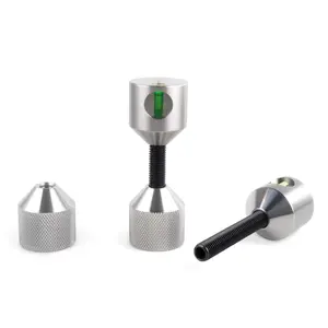 Flange Two Hole Pins 1-1/8” Detachable Flange Double Hole Pins Built-in Level 6061 Stainless Steel Two Hole Alignment Pins 2PCS