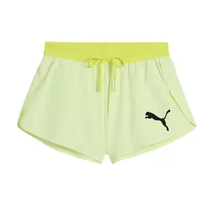 PUMA Womens Lightspeed Ultraweave 2 Inch Split Athletic Shorts Casual Bottoms Casual - Green