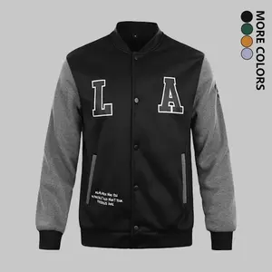 Autumn and winter men's casual warm baseball jacket with exquisite letter embroidery, green and white design, men's outerwear top medium jacket