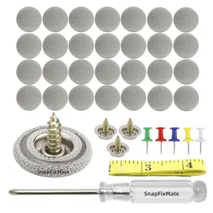 SnapFixMate Automotive Car Roof Headliner Repair Button Pins Kit, Universal Auto Roof Snap Rivets Retainer for Car Roof Fixed, with Installation Tool, Fit All Cars,TikTokShopBlackFriday