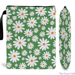 Printed Book Sleeve with Zipper, Protective Book Pouch for Travel & Reading, Cute Aesthetic Book Cover Case, Soft Book Organizer Bag for School, Library & Everyday Use for Book Lovers
