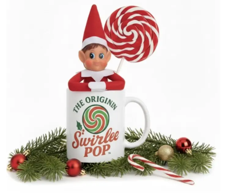 Cozy Holiday Elf Gift Bundle – Ceramic Mug + Plush Elf – Cute Christmas Set for Kids & Families