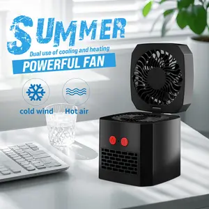 【Super Electric】- Quiet Dual Mode Mini Fan, 3-Speed Portable Personal Fan, Small Electric Desktop Fan for Indoor Office Desk Use box Heater Silent