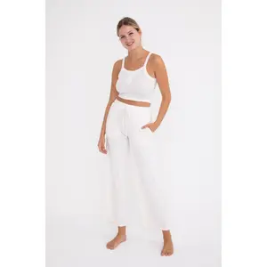 Brushed Cropped Henley Cami