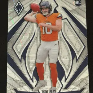 FOOTBALL - 2024 Panini Phoenix - Rookies Bo Nix #159 Lazer Rookie Card (RC) Denver Broncos sports  cards