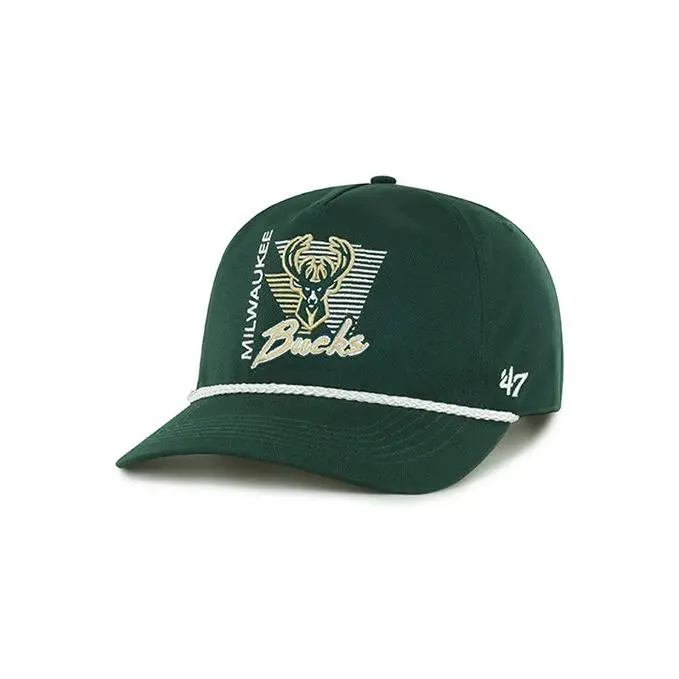 Youth '47 Brand Hitch Splint Milwaukee Bucks Snapback Hat