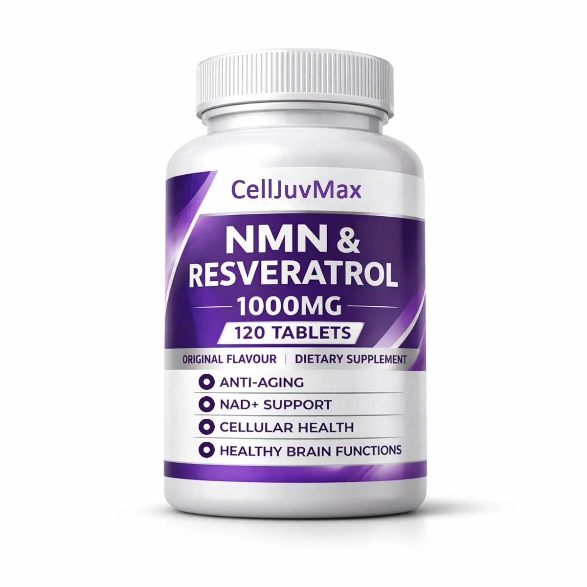 NMN 1000mg 10-in-1 Advanced Formula – 500mg Pure NMN with Vitamin C, Resveratrol, CoQ10, TMG, Quercetin & Glutathione – Zero Fillers Daily Supplement