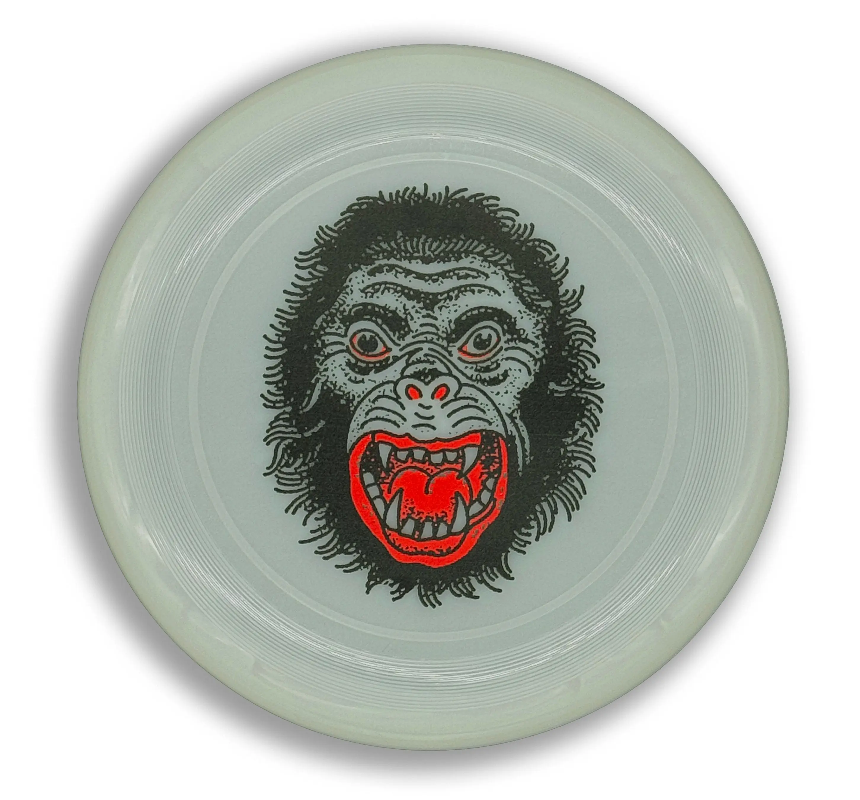 Glow In The Dark Gorilla Frisbee Glow In The Dark Gorilla Frisbee