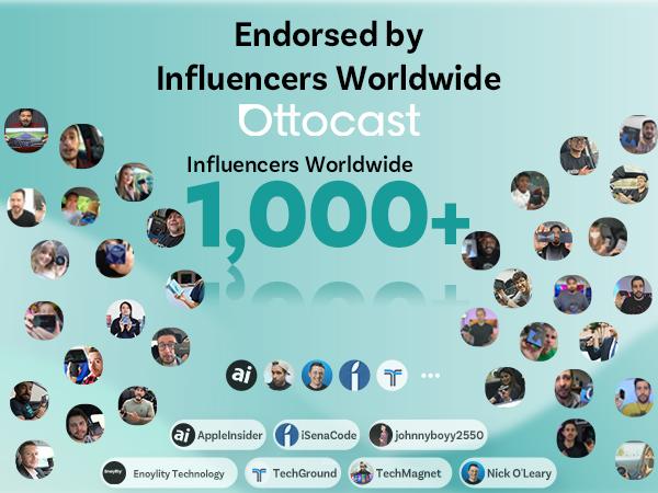 OTTOCAST Baby Car Camera &Wireless CarPlay Adapter,1080P HD Rear Seat Monitor Display on Car Screen,150°Wide Angle No-Glow Night View, Safety for Kids & Infants