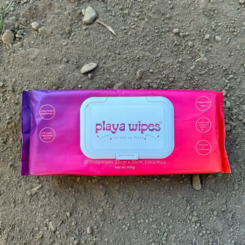 Playa Wipes 30 XXL + Hella Thiccc Body Wipes 100% FSC-Certified Bamboo Biodegradable & Compostable. Clean, Super-Skin-Safe Formula. Chemical Free Tree Free