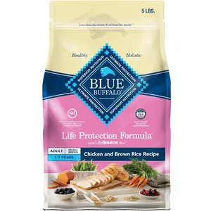 Blue Buffalo Life Protection Formula Natural Adult Small Breed Dry Dog Food Chicken & Brown Rice 5-lb Trial Size Bag