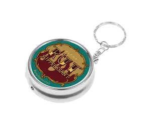 Page's Peaches Alpha Rut Suppressant Pill Case Keychain with 3 Way Divider for Travel pill organizer