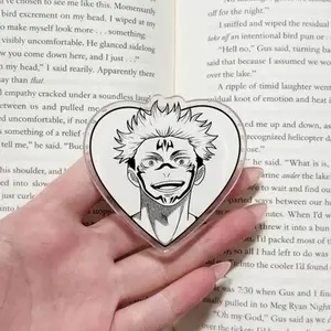 Jujutsu Kaisen Sukuna Magnetic Phone Grip, Kindle Holder, MagSafe Compatible, Manga Text Aesthetic, High-quality Print, Strong Magnet, Removable, Gift.