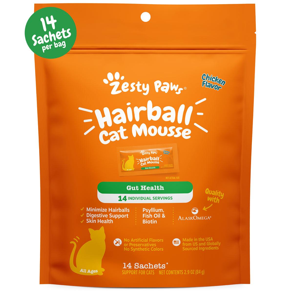 Zesty Paws Hairball Cat Mousse