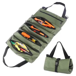 Roll Up Tool Bag Organizer, Portable Tool Storage for Mechanics, Electricians & Motorcycle Repair, Woodworking Tool Roll, Gift for Men, Dad, Husband, Boyfriend