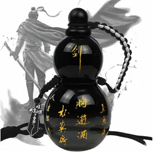 900ml Gourd Water Bottle, Wukong-Inspired, BPA-Free Tritan, Leakproof & Portable, Unique Style, Aesthetic Bottle for Gamers, Sports Bottle for Men & Women