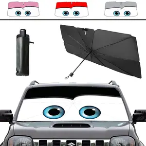 Windshield Sun Shade Umbrella, Car Sun Shade Foldable UV Ray Reflector, Car Window Shades Cover Visor Shield for Auto Trucks SUV Keeps Vehicle Cool Heat Insulation Protection