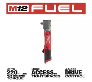 Milwaukee M12 FUEL 12V Lithium-Ion Brushless Cordless 1/2 in. Right Angle Impact Wrench (Tool-Only)
