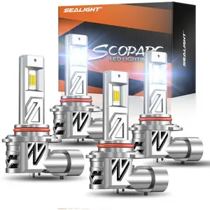2000 Oldsmobile Alero 9005/HB3 9006/HB4 160W 6500K White IP68 LED Headlight Bulbs 2Pairs SEALIGHT S3
