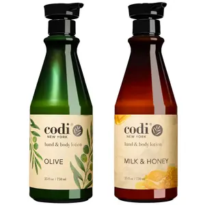 Codi Korean Hand & Body Moisturizer Lotion - Milk, Honey & Olive Formula, 750ml, Gentle, Smooth, Cosmetic-Grade, Moisturizing, Nourishing, Non-Greasy
